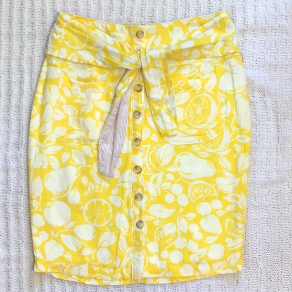 Anthropologie 44 of 52 Conversations Fruit 🍋 🍐 Skirt